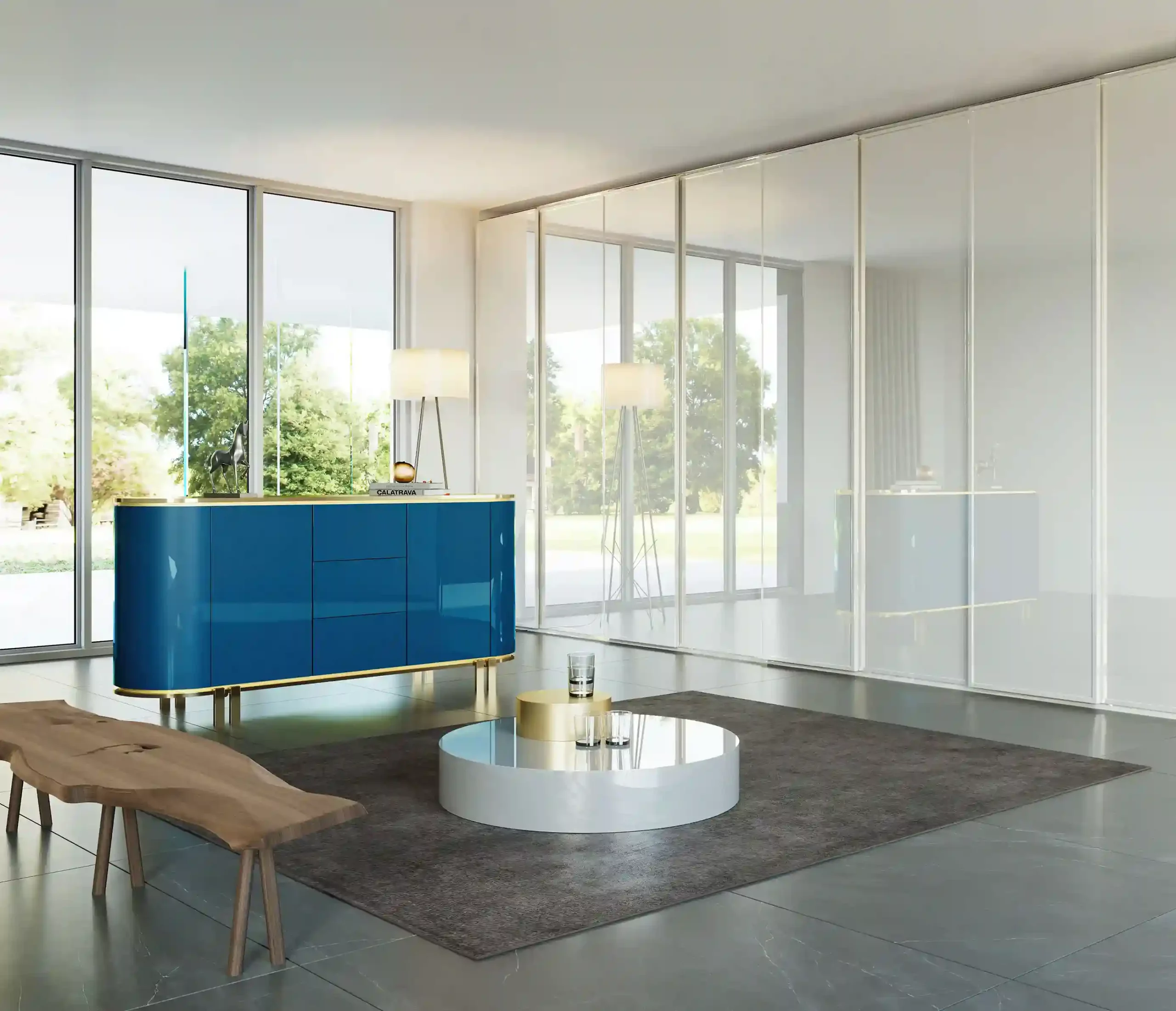 Lucido polyester coating for wood by ICA